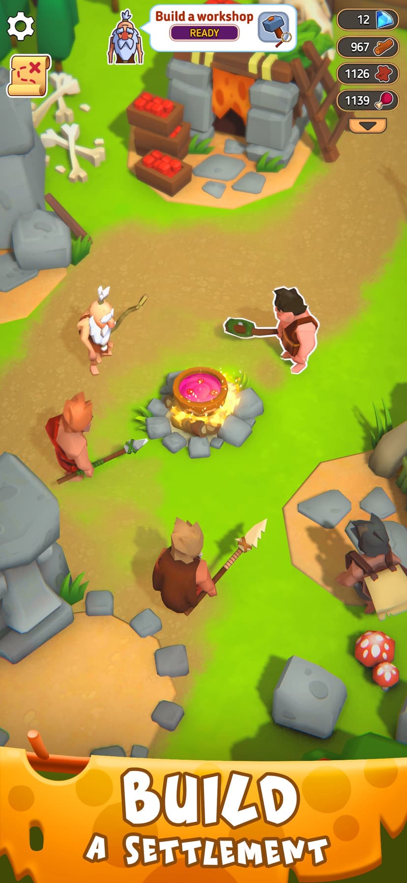 Stone Age Survival-Tribal Game screenshot 1 - screenshot