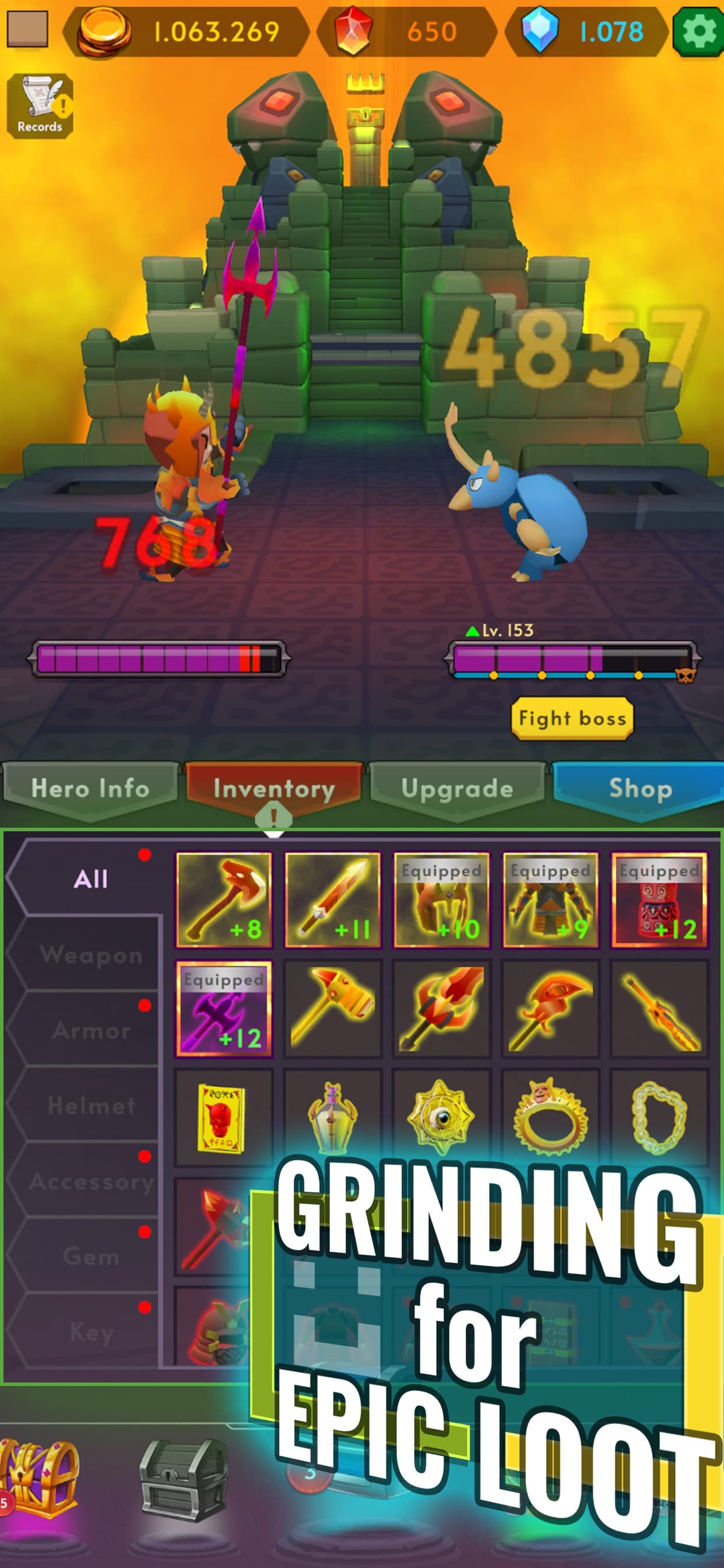 Only Grind: Loot & Fight screenshot 1 - screenshot
