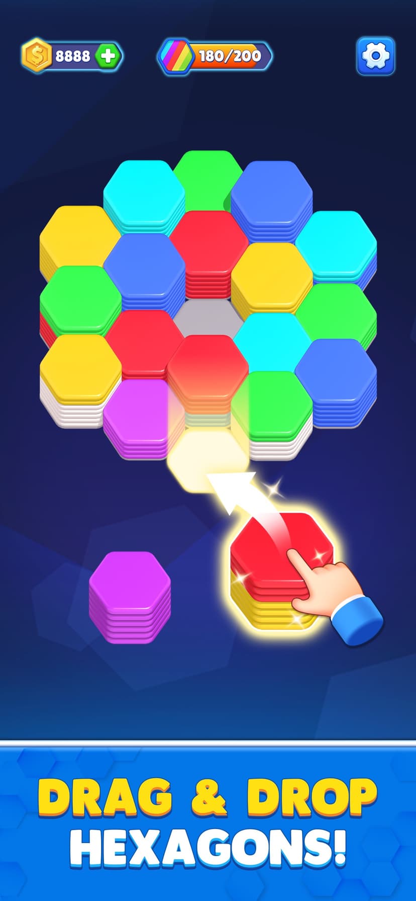 Hexa Color: Sort Puzzle screenshot 1 - screenshot