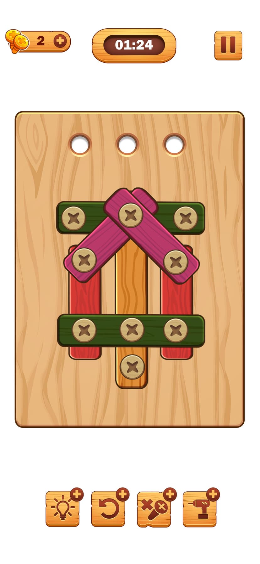 Screw Puzzle: Wood Nut & Bolt™ screenshot 4 - screenshot