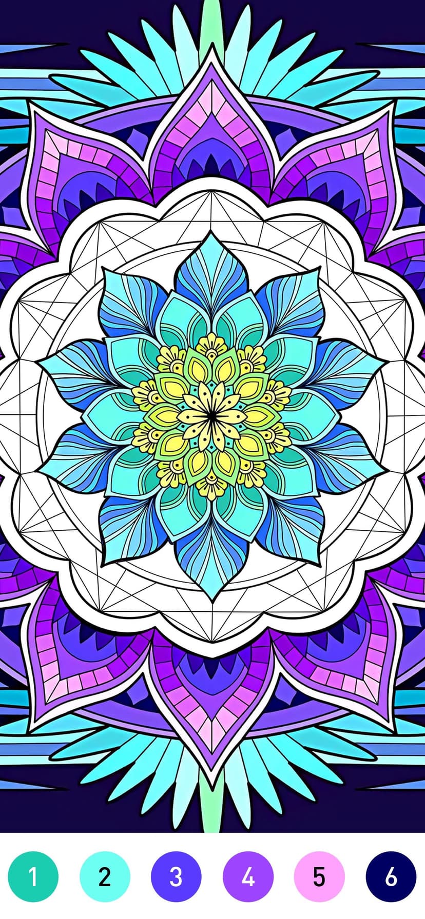 Mandala Coloring Book Game screenshot 3 - screenshot