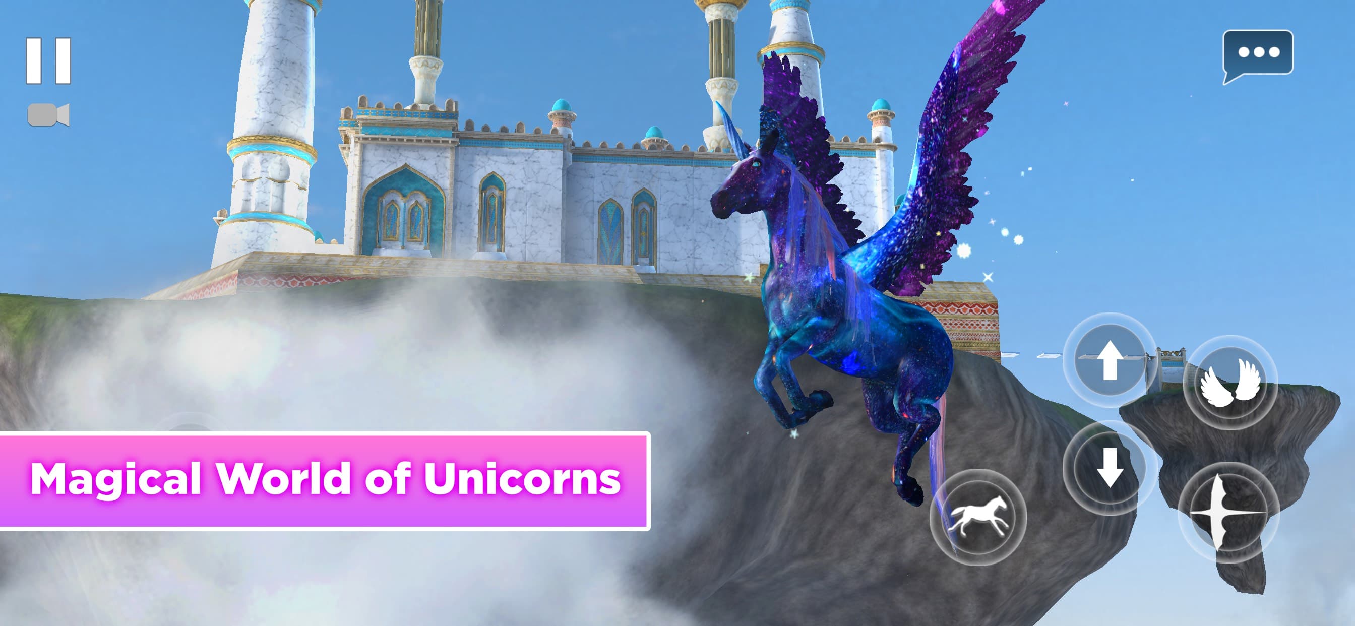 Flying Unicorn Simulator 2024 screenshot 1 - screenshot