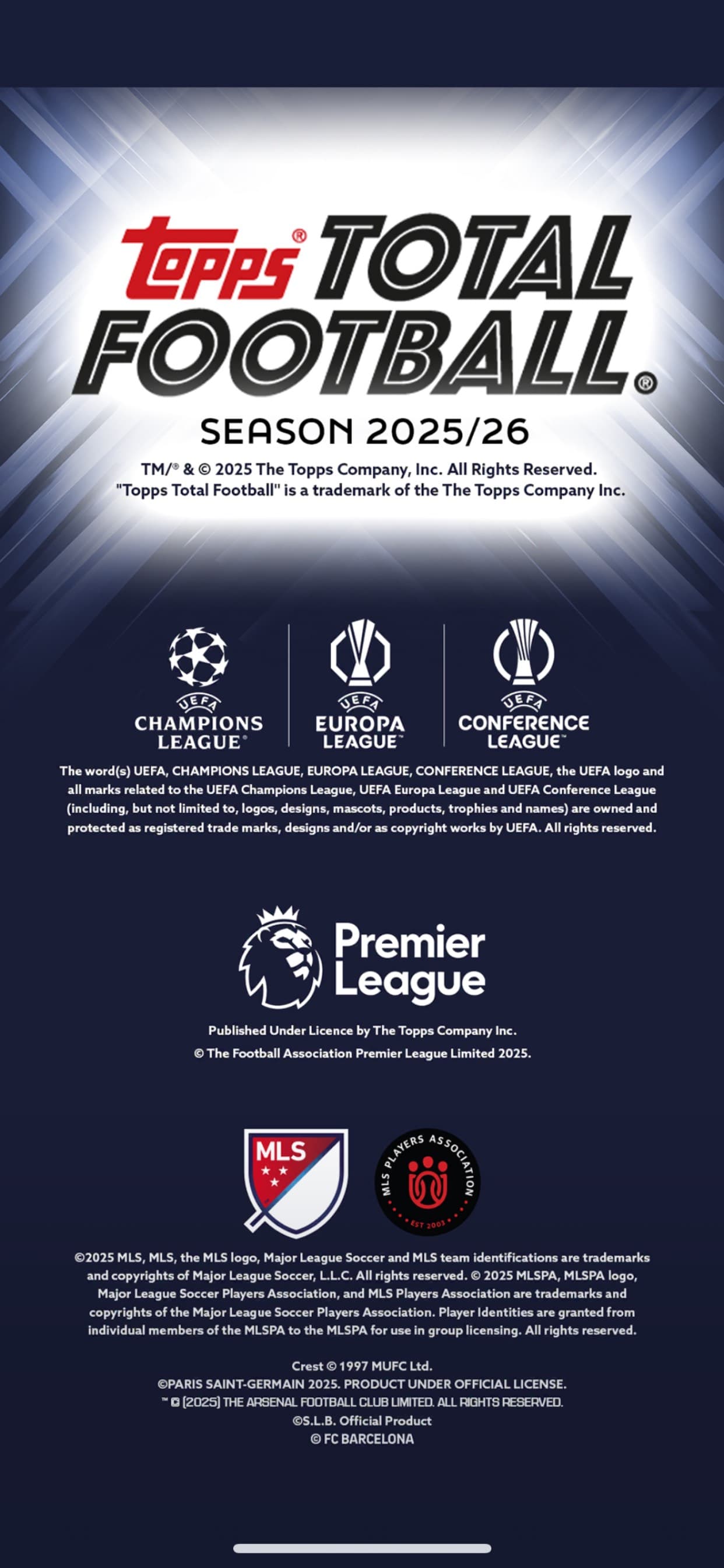 Topps Total Football® screenshot 1 - screenshot