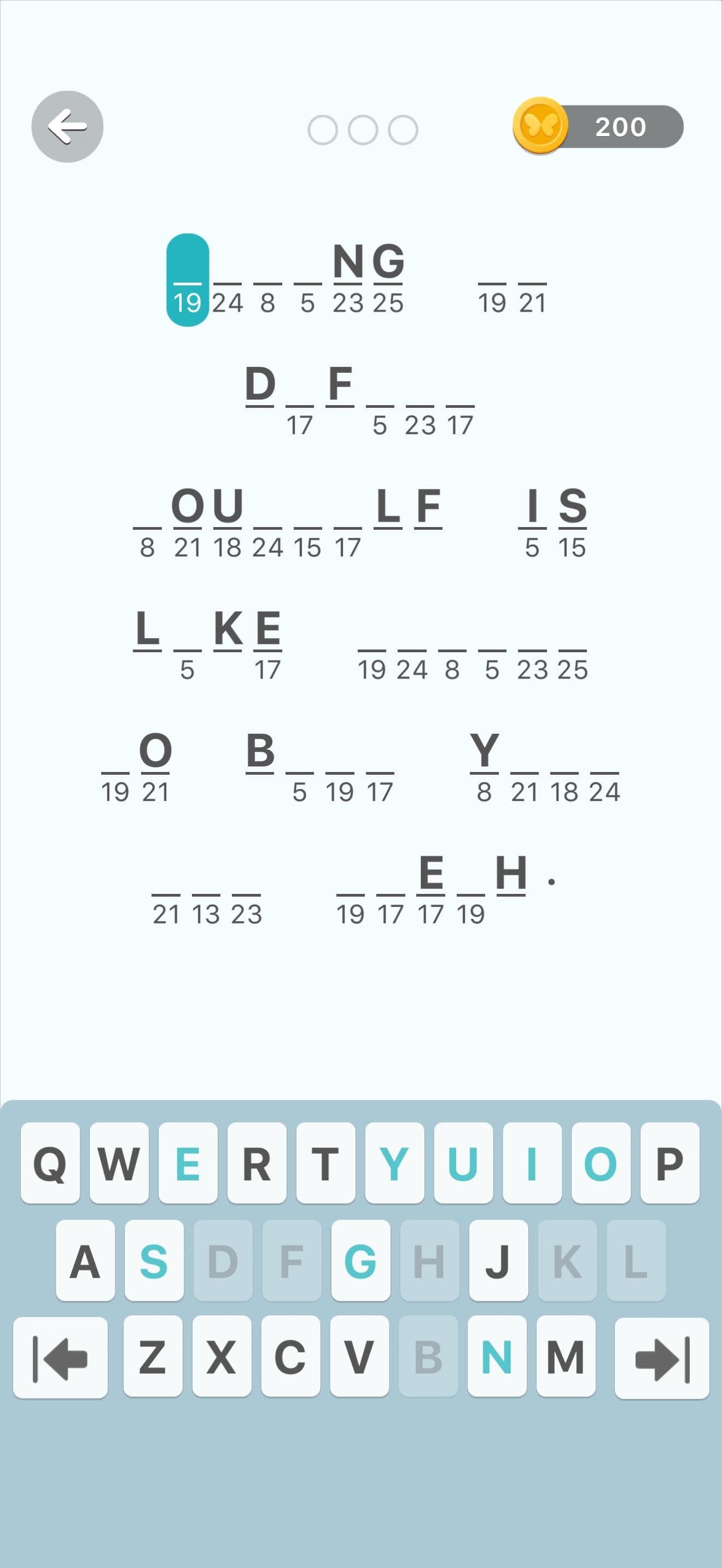 Decoding Word Puzzle screenshot 3 - screenshot