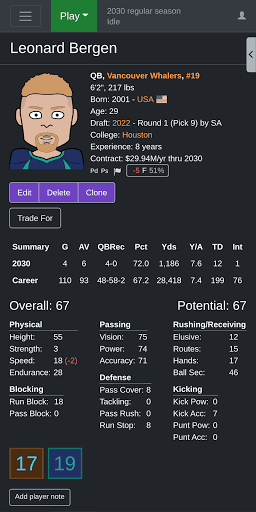 Football GM screenshot 1 - screenshot