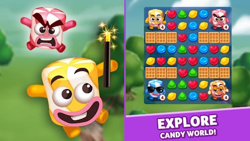 Lollipop & Marshmallow Match3 screenshot 1 - screenshot