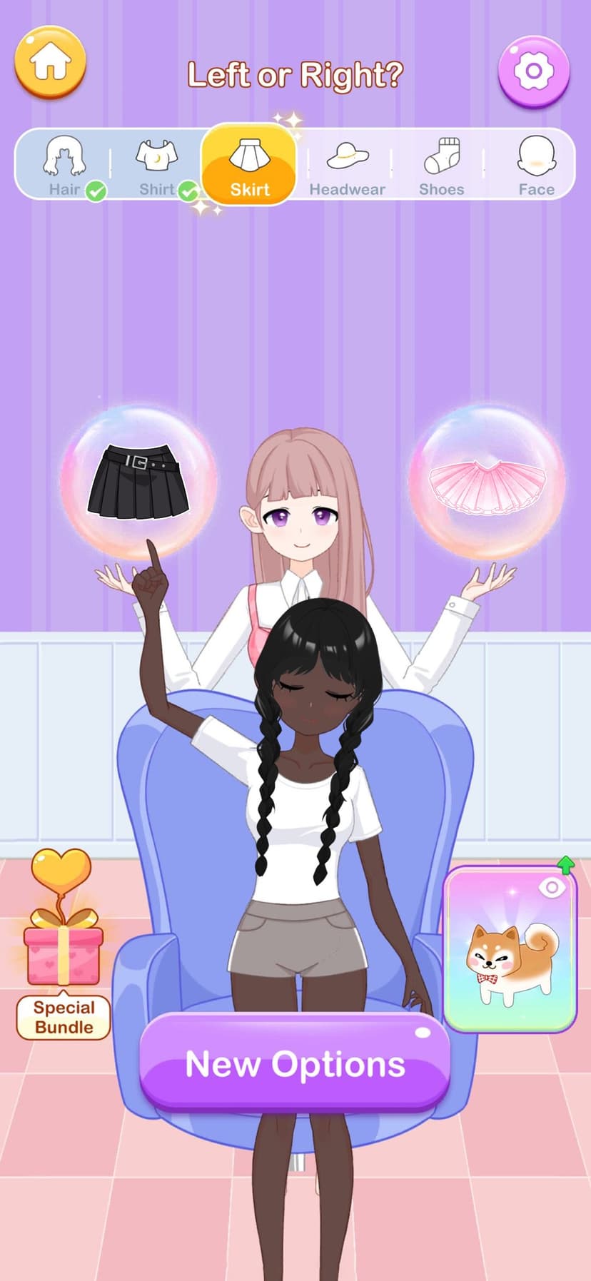 Which Dress? Left or Right screenshot 1 - screenshot