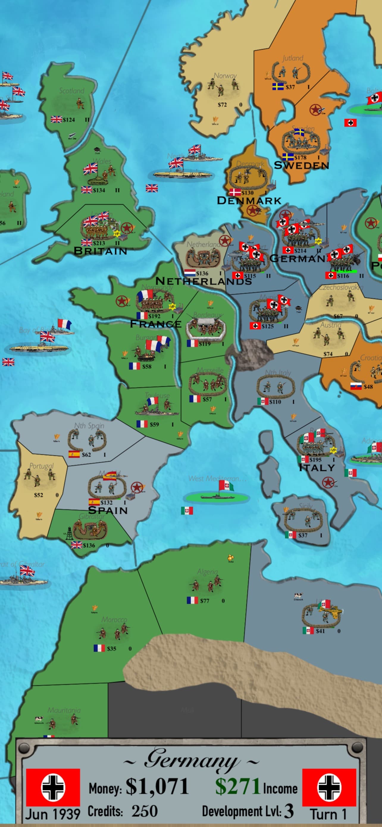 WW2 Countries At War screenshot 1 - screenshot