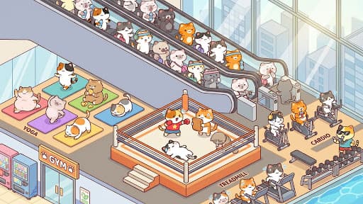 Kitty Gym - Idle Cat Games screenshot 1 - screenshot