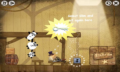3 Pandas Daring Pirate Escape screenshot 1 - screenshot