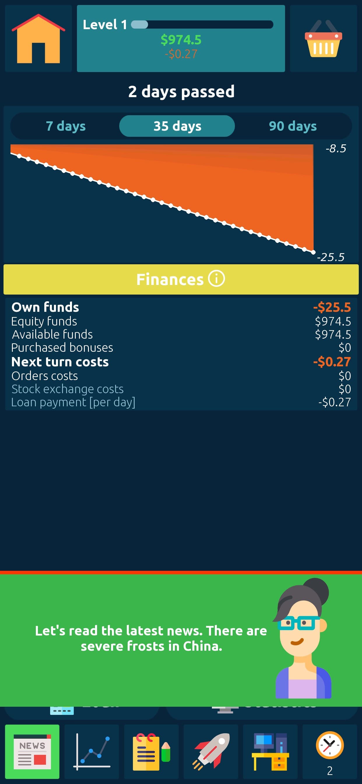 Stock Exchange Game Simulator screenshot 1 - screenshot