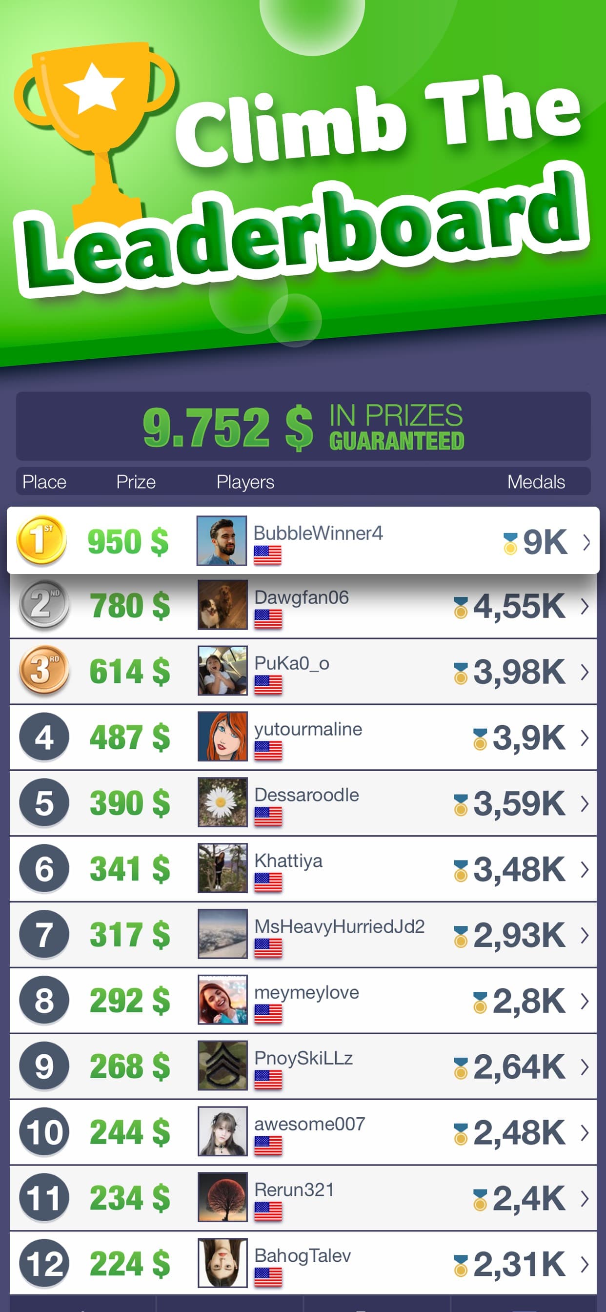 Bubble Shooter! Tournaments screenshot 5 - screenshot