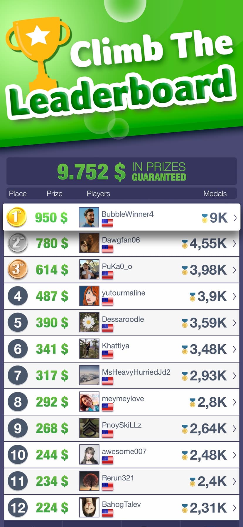 Bubble Shooter! Tournaments screenshot 5 - screenshot