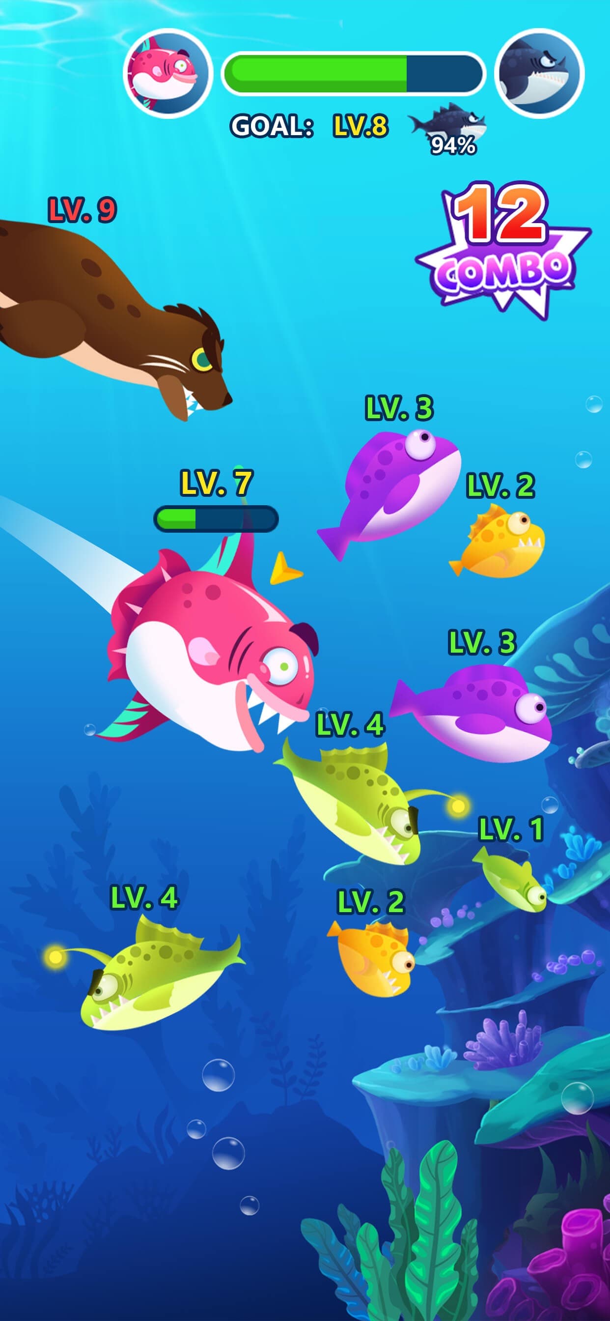 Ocean Fish Evolution screenshot 1 - screenshot