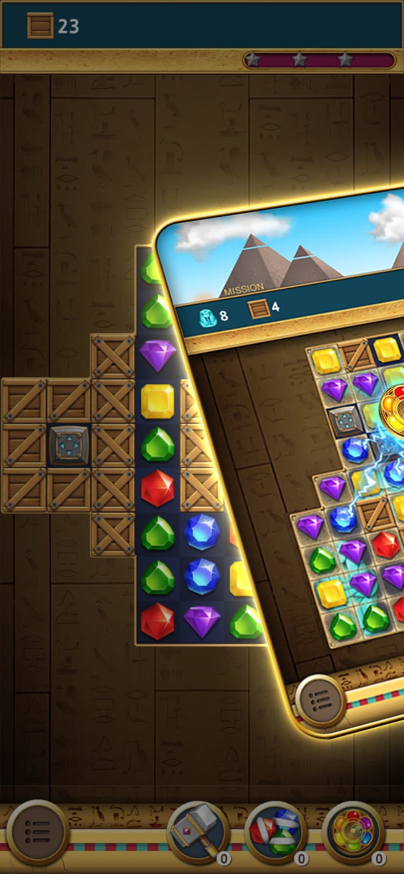 Jewels Pharaoh screenshot 1 - screenshot