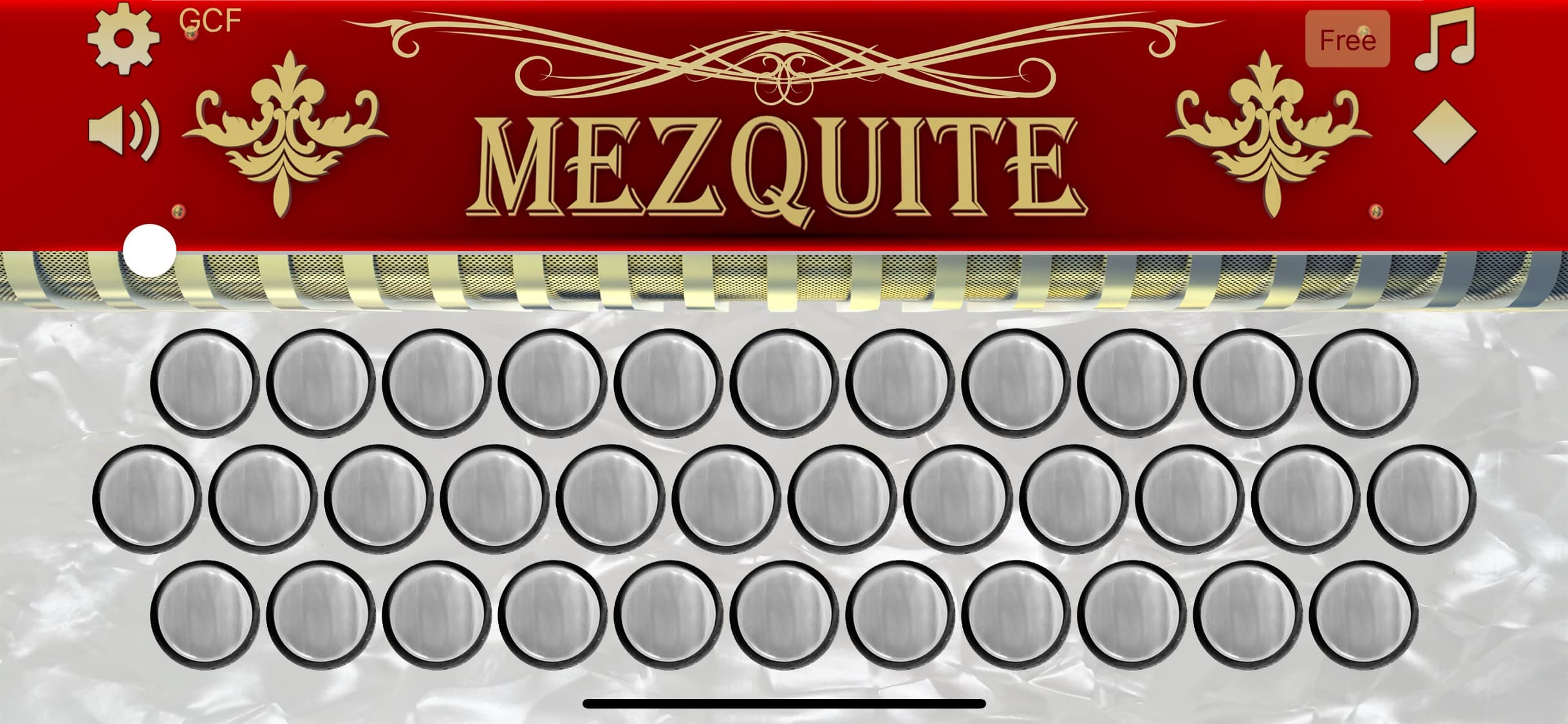 Mezquite Diatonic Accordion screenshot 1 - screenshot