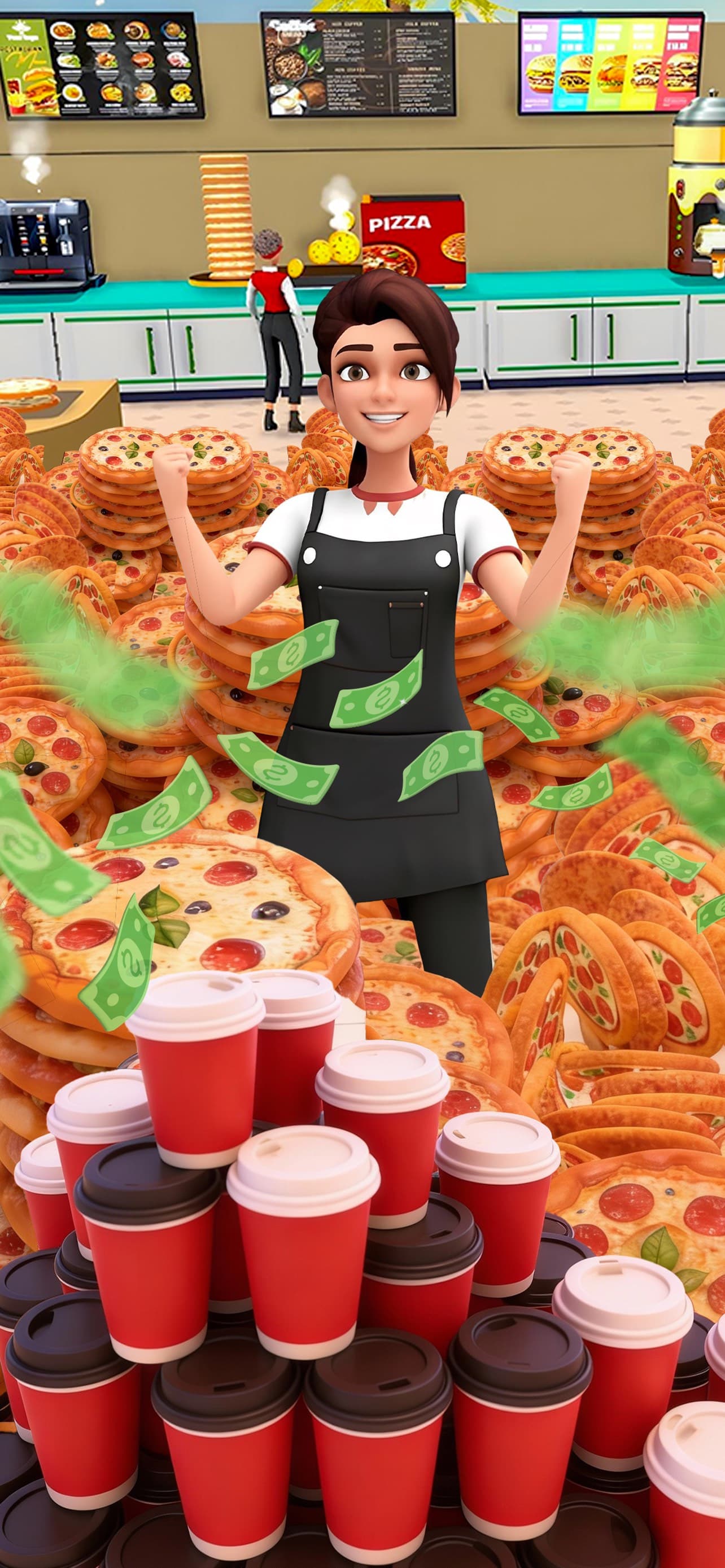 My Pizza Cafe Simulation Game screenshot 1 - screenshot