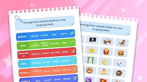 Associated Word Sort - Puzzle screenshot 1 - screenshot