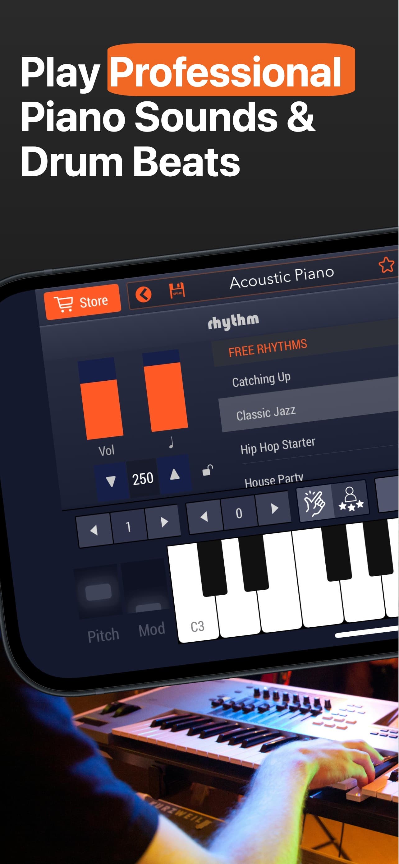 Piano Pro & Drum Music Studio screenshot 1 - screenshot