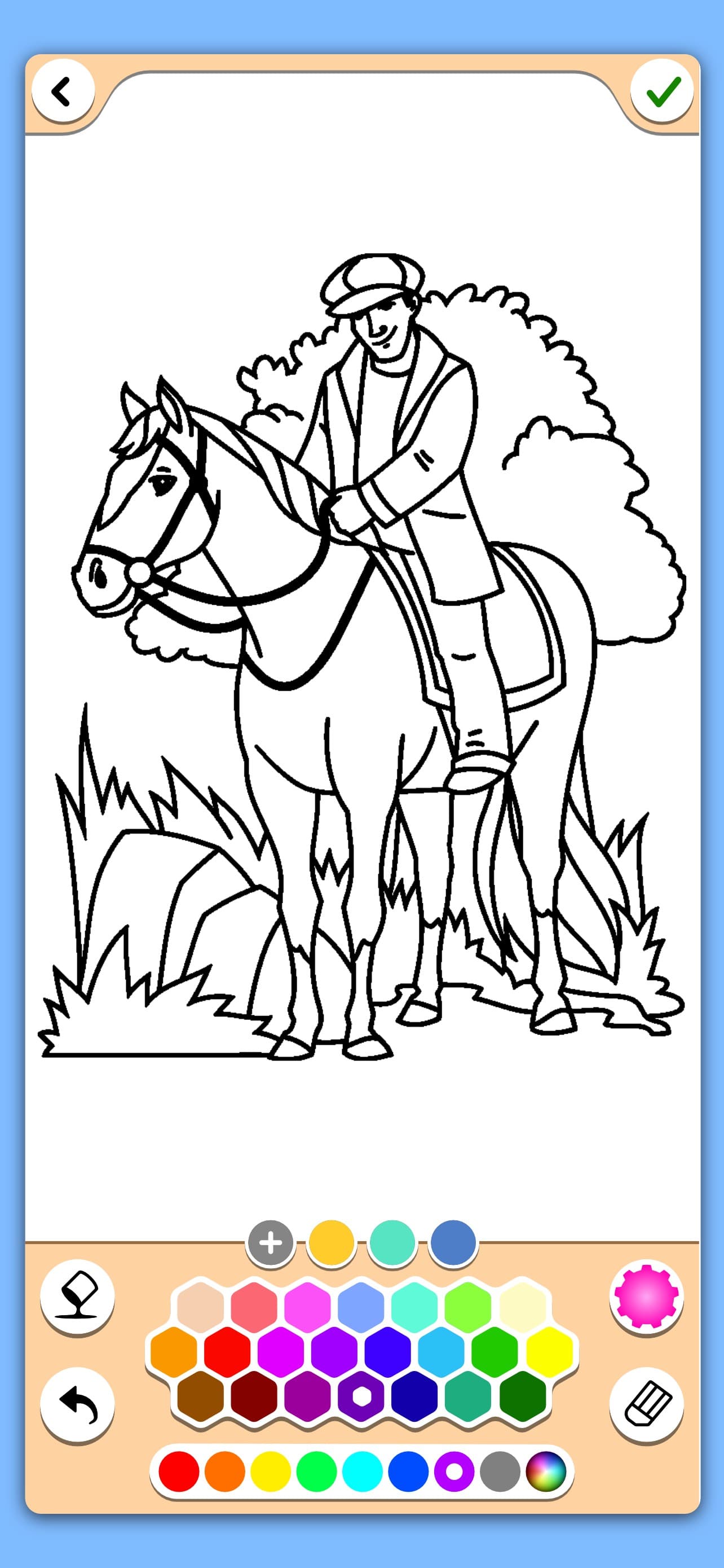 Horse coloring game screenshot 2 - screenshot