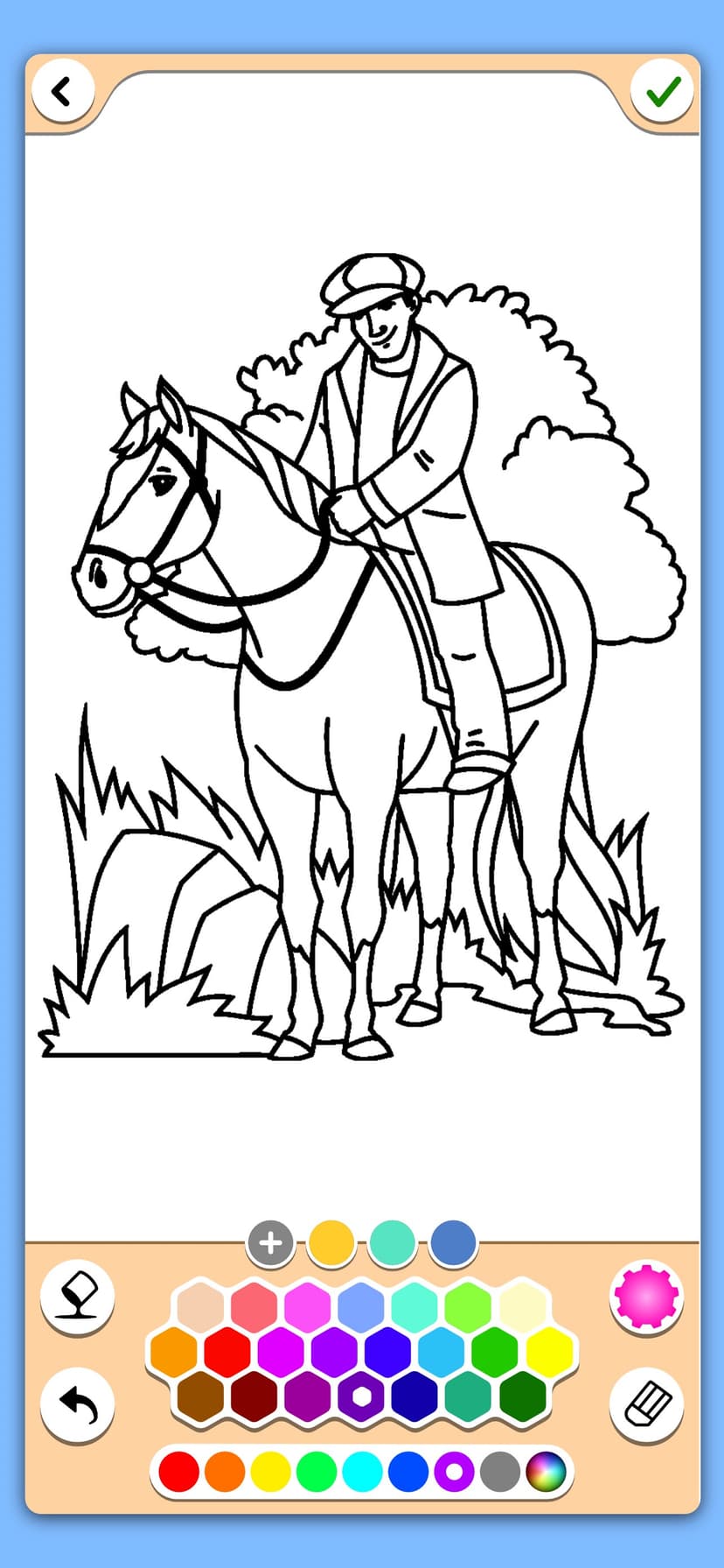 Horse coloring game screenshot 2 - screenshot