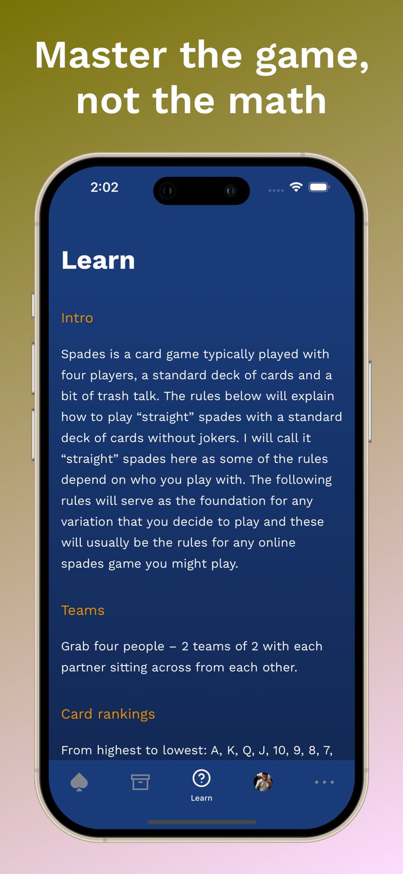 Bookbag: Spades Scorekeeper screenshot 4 - screenshot