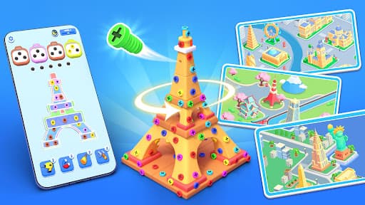 Screw Sort Jam™ - Screw 3d screenshot 1 - screenshot