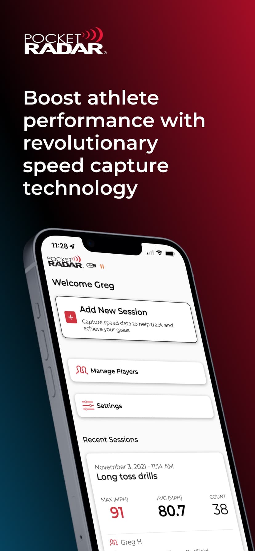 Pocket Radar® Sports screenshot 1 - screenshot