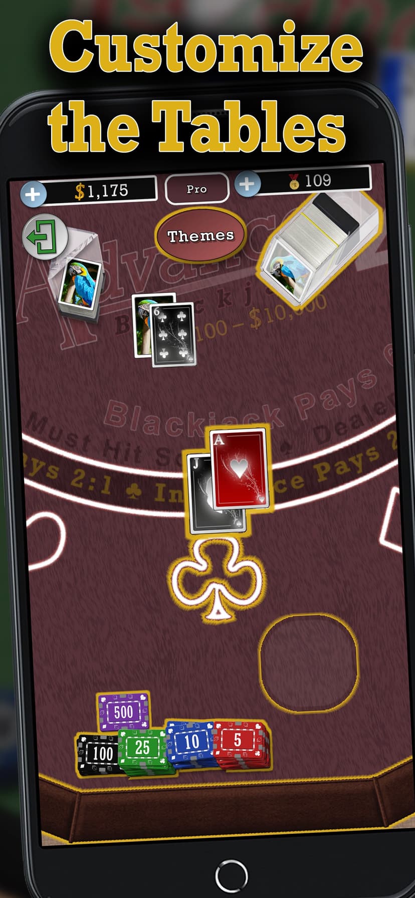 Advanced 21 Blackjack screenshot 2 - screenshot