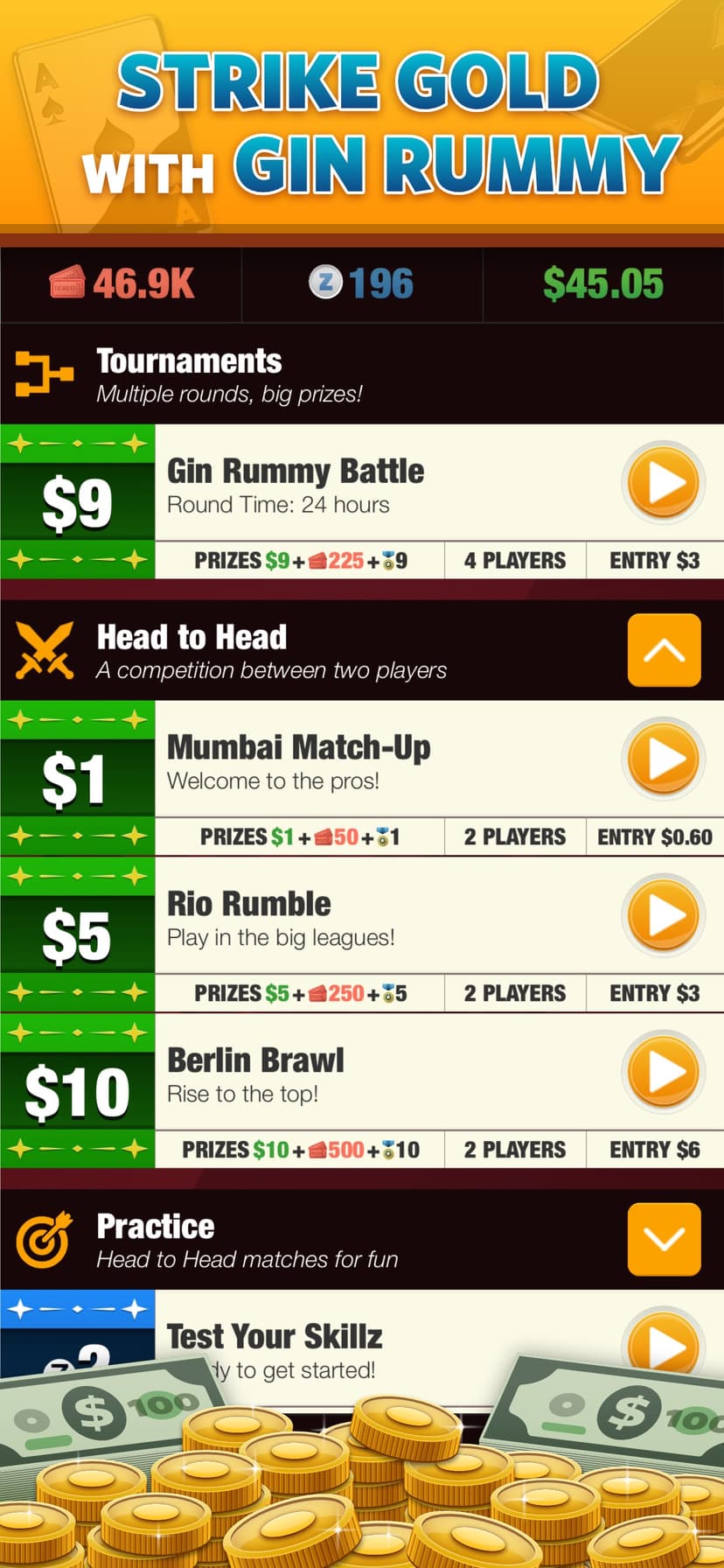 Gin Rummy Gold - Win Prizes! screenshot 4 - screenshot