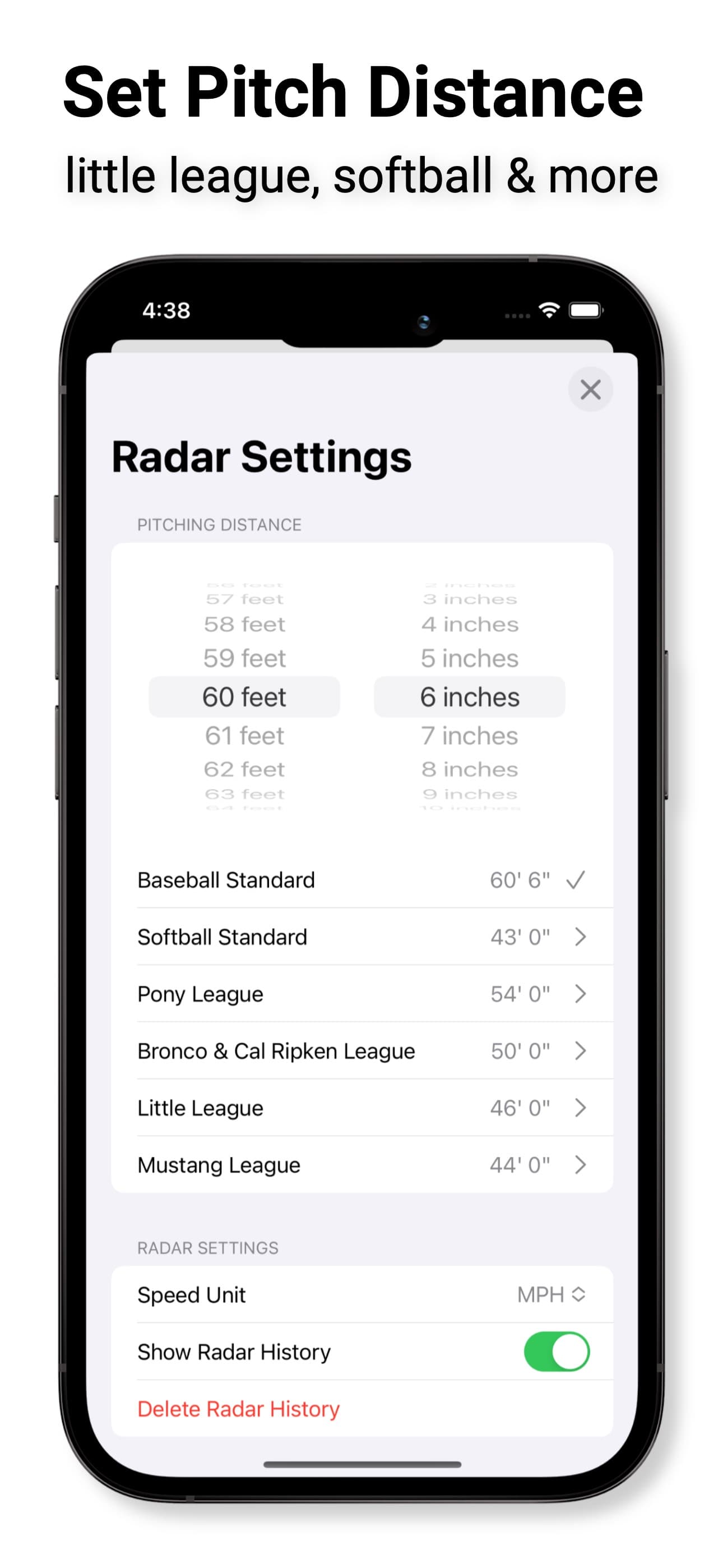 Pitch Counter & Radar Gun screenshot 5 - screenshot