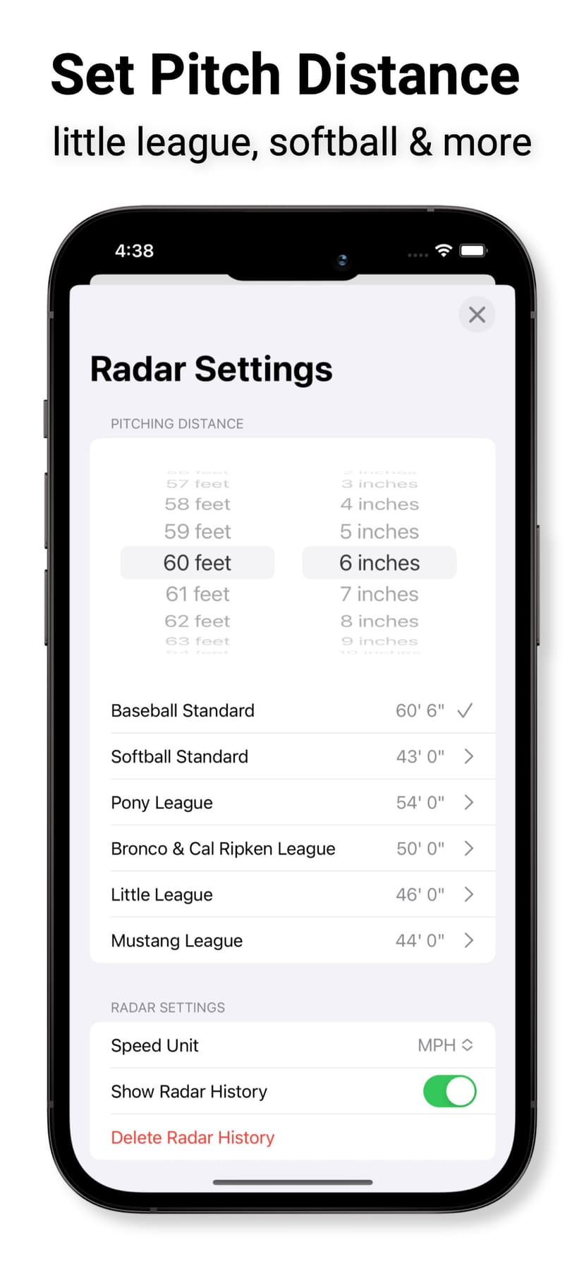 Pitch Counter & Radar Gun screenshot 5 - screenshot