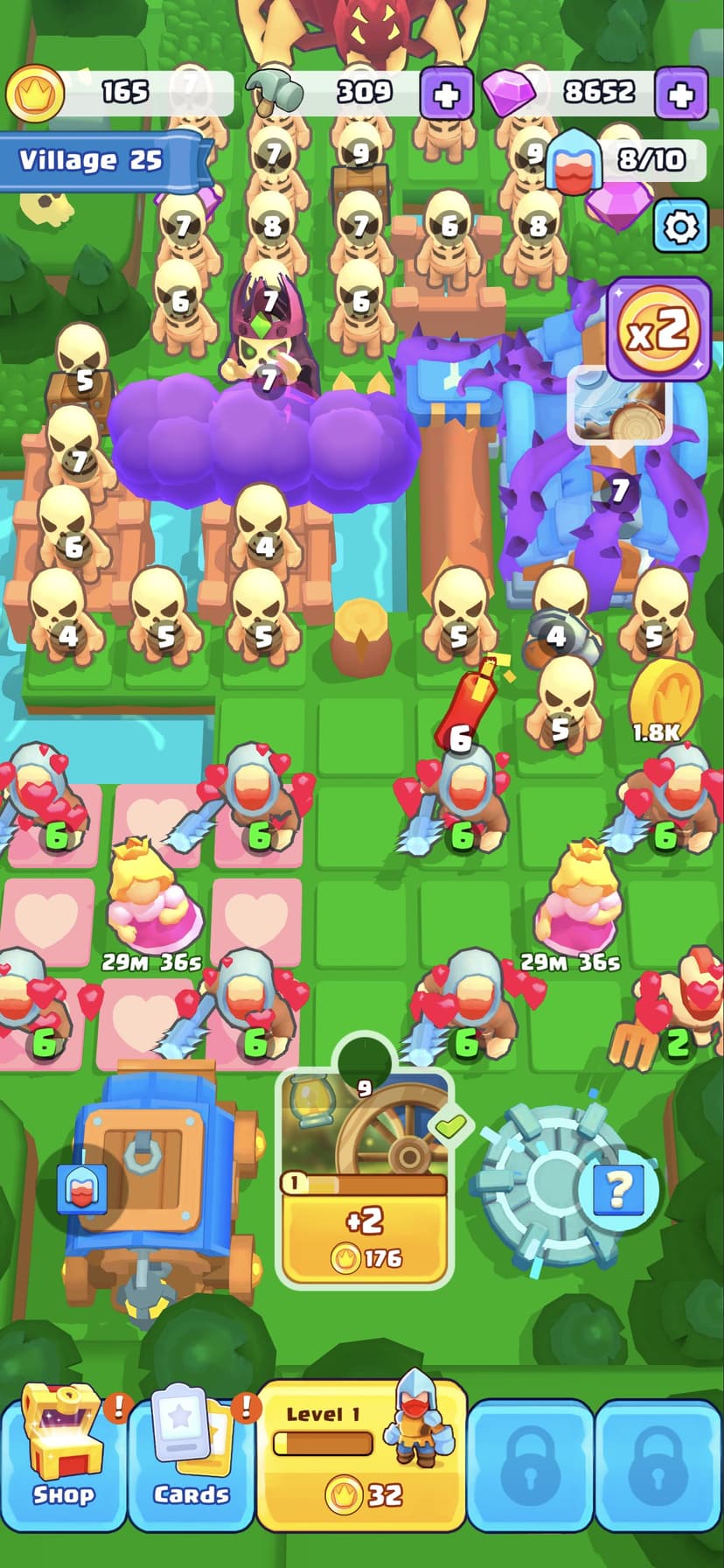 Brave Merge - Battle & Defense screenshot 1 - screenshot
