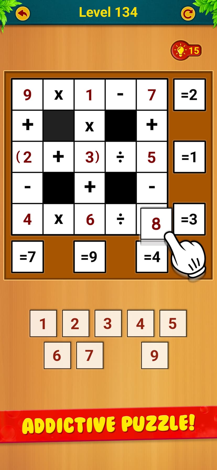 Math cross puzzle - Brain out screenshot 3 - screenshot