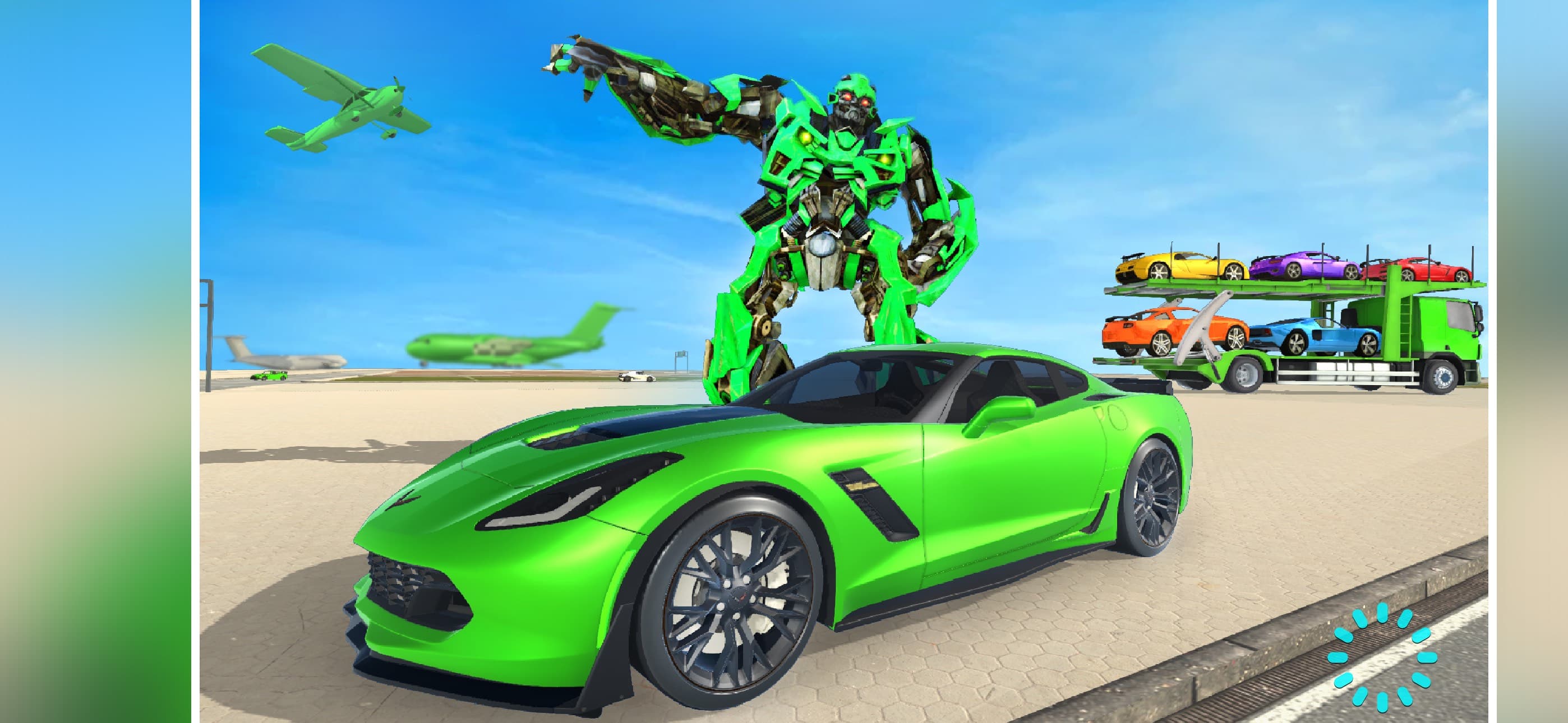 Robot Car Transporter Airplane screenshot 4 - screenshot