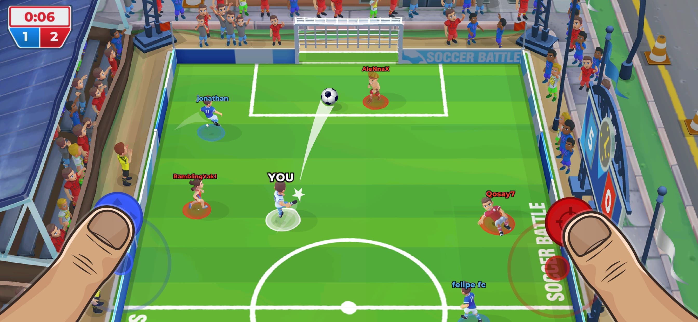Soccer Battle: Online Football screenshot 1 - screenshot