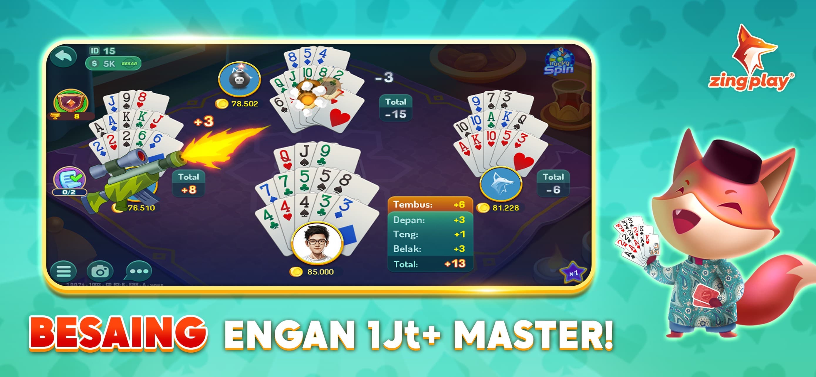 Capsa Susun ZingPlay Remi Kata screenshot 1 - screenshot