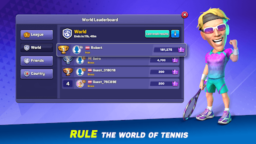 Mini Tennis: Perfect Smash screenshot 4 - screenshot