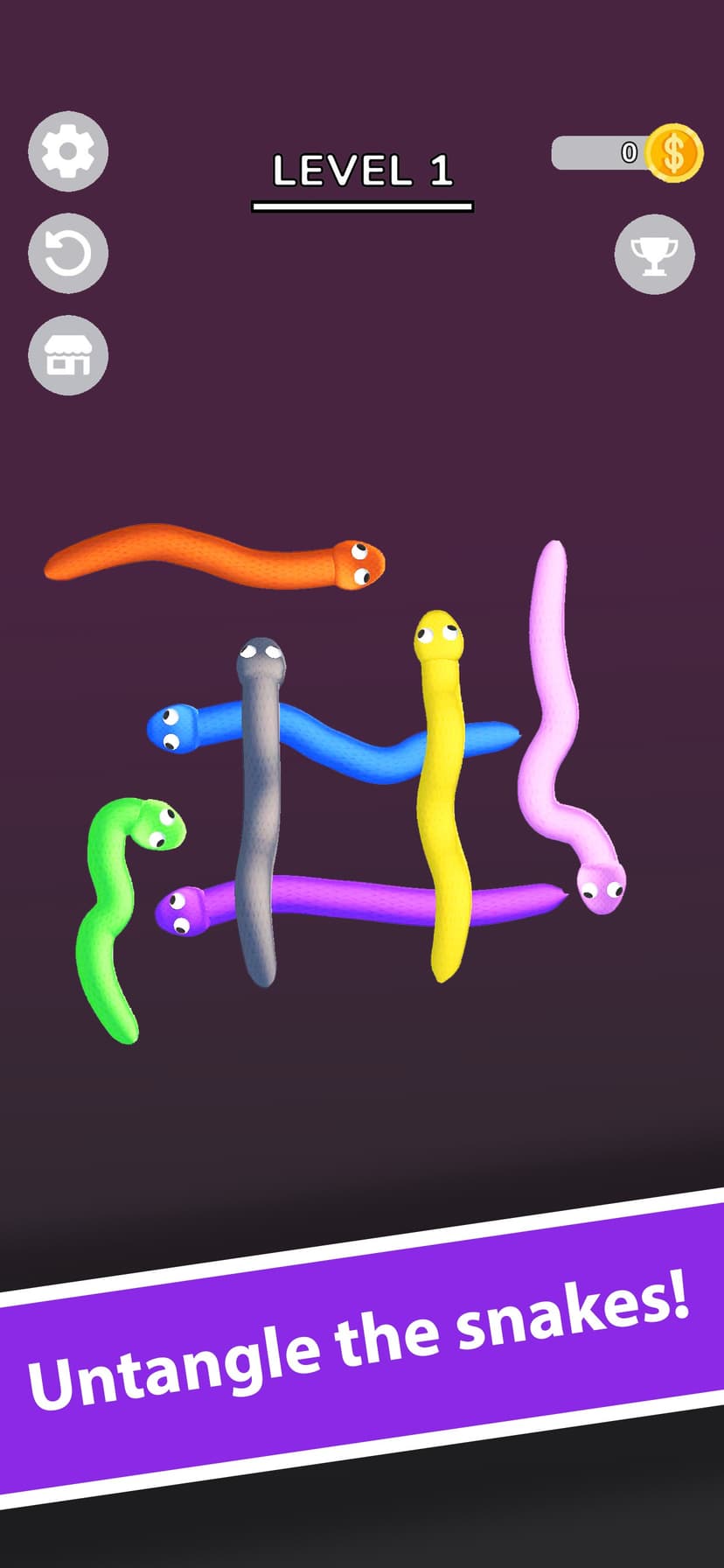 Snake puzzle slither clash out screenshot 1 - screenshot
