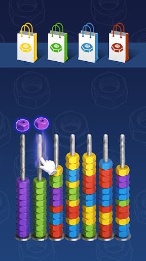 3D Nuts Sort screenshot 3 - screenshot