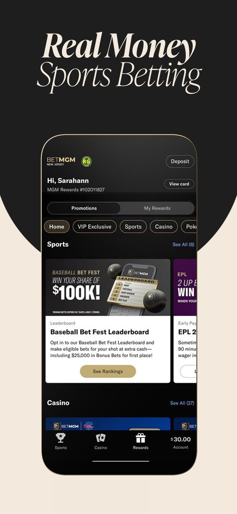 BetMGM - Sportsbook & Casino screenshot 1 - screenshot