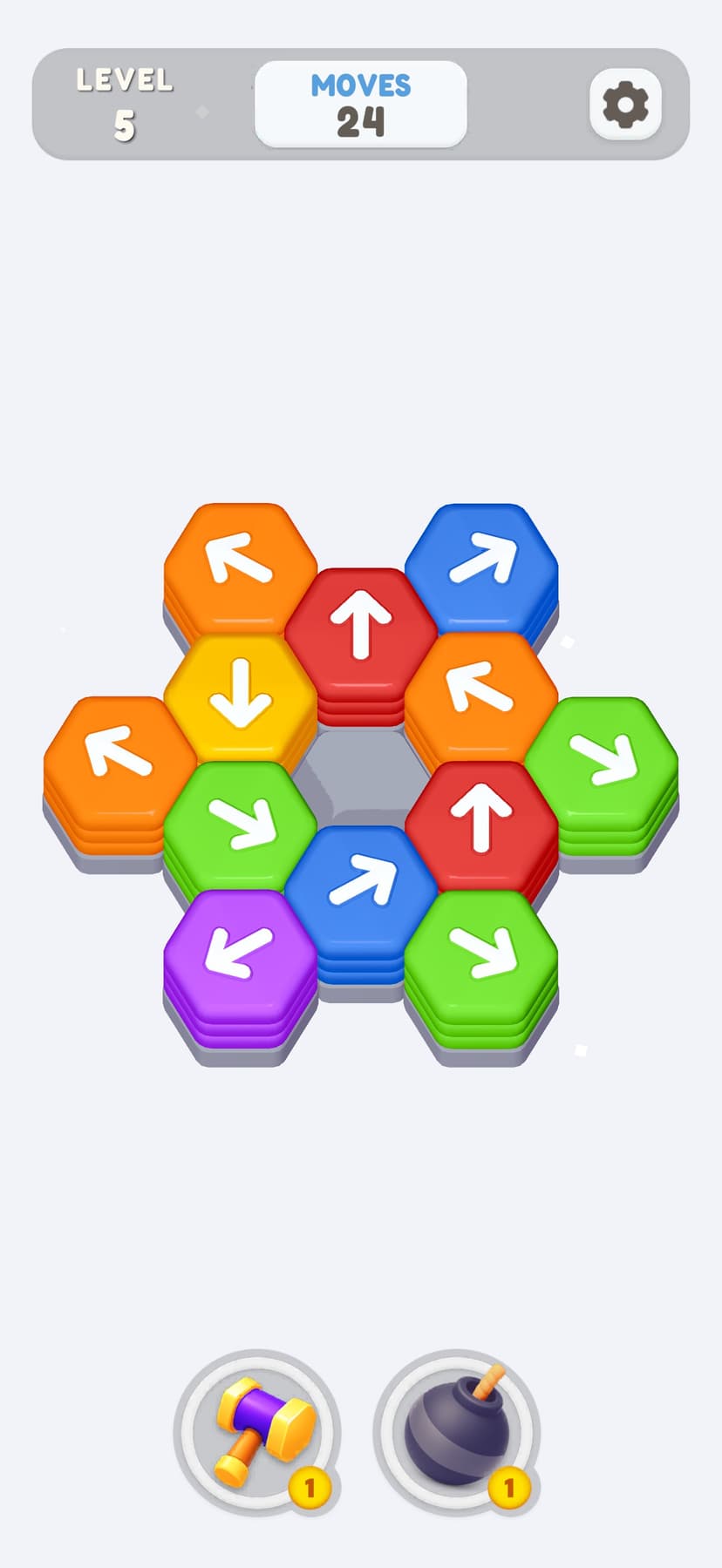 Hexa Shift – Logic Puzzle screenshot 1 - screenshot