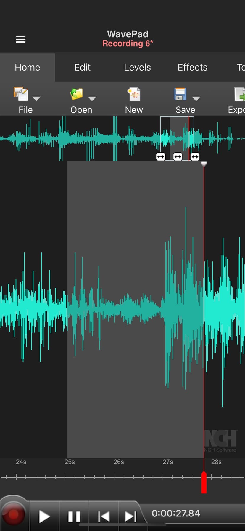 WavePad Music and Audio Editor screenshot 1 - screenshot