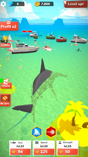 Idle Shark World - Tycoon Game screenshot 3 - screenshot