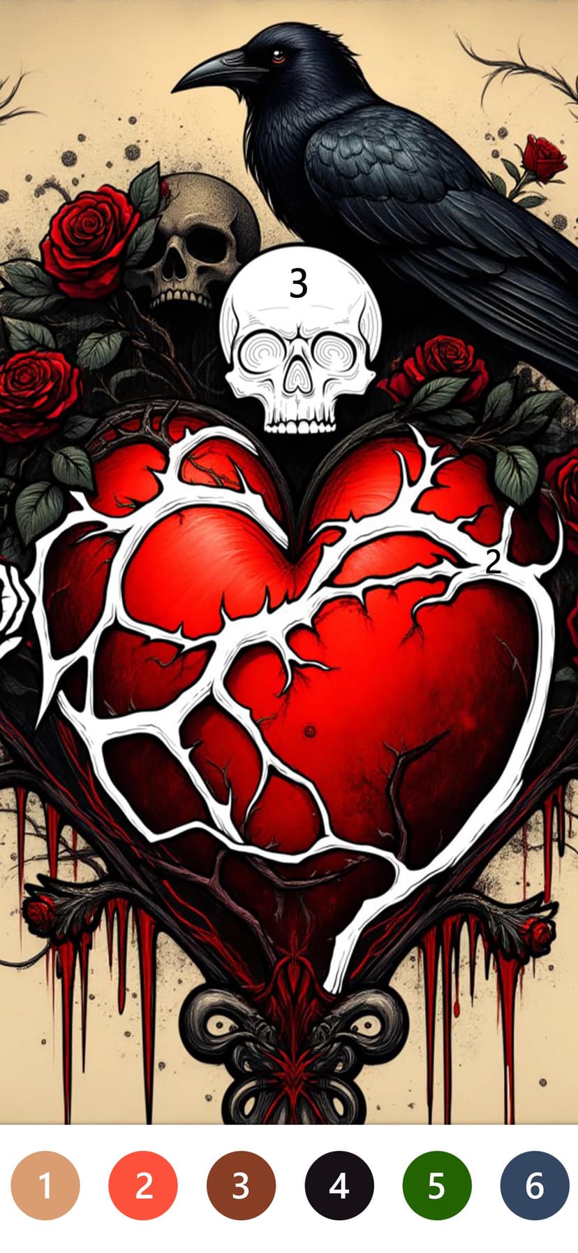Macabre Color Paint By Number screenshot 4 - screenshot