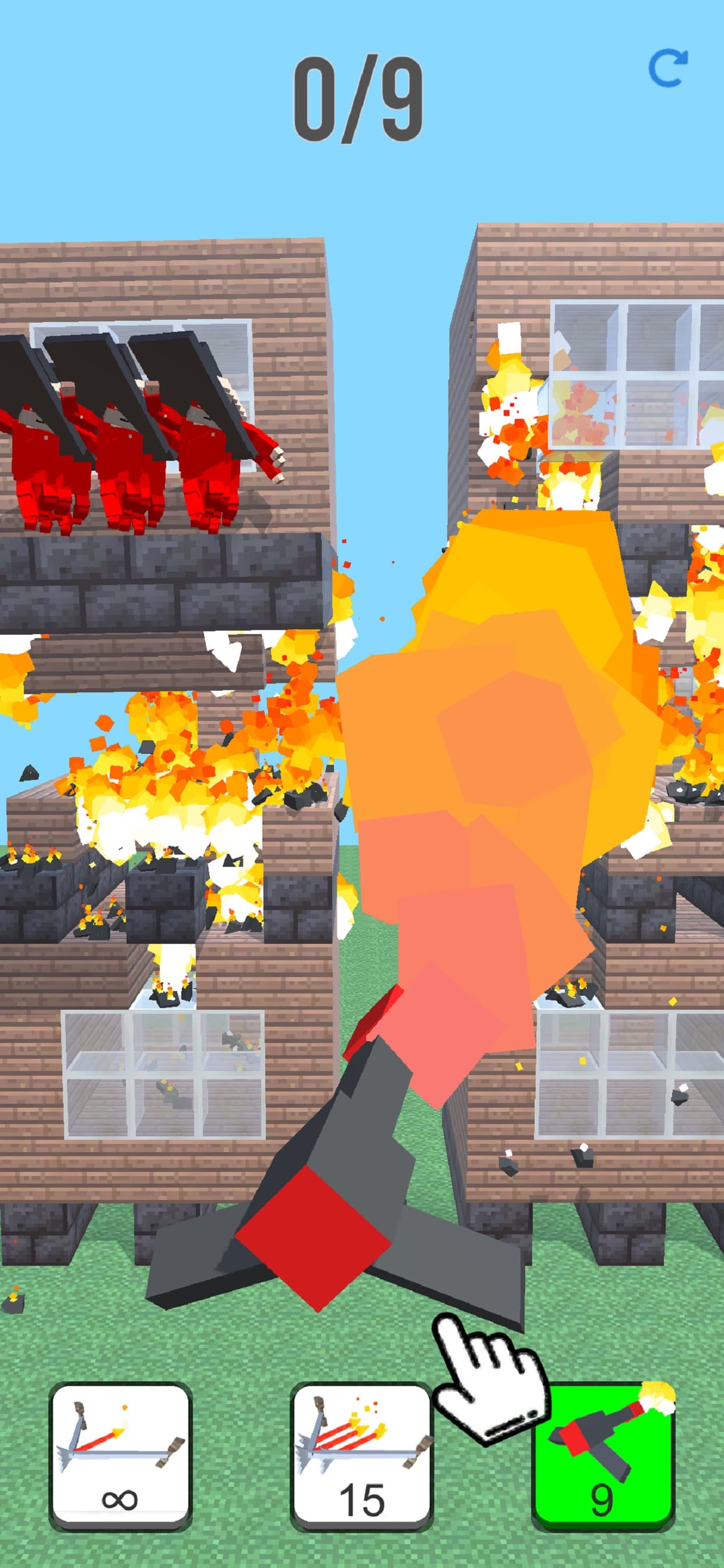 Burn it Down! 3D Pixel Game screenshot 6 - screenshot