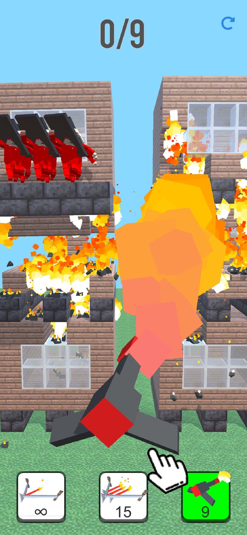 Burn it Down! 3D Pixel Game screenshot 6 - screenshot