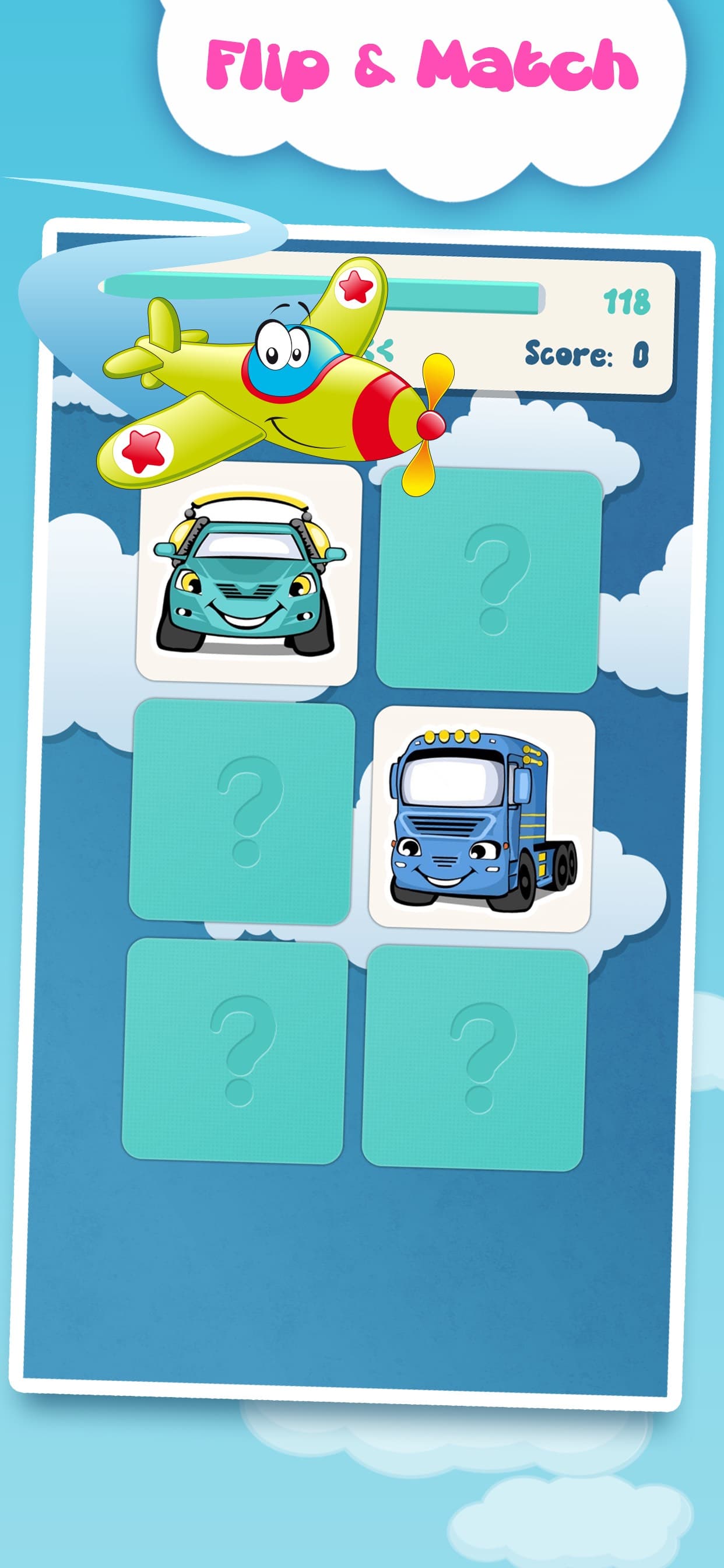 Matching family game: Cars screenshot 5 - screenshot