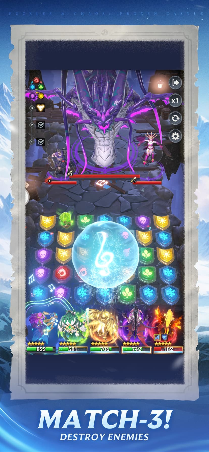 Puzzles & Chaos: Frozen Castle screenshot 2 - screenshot