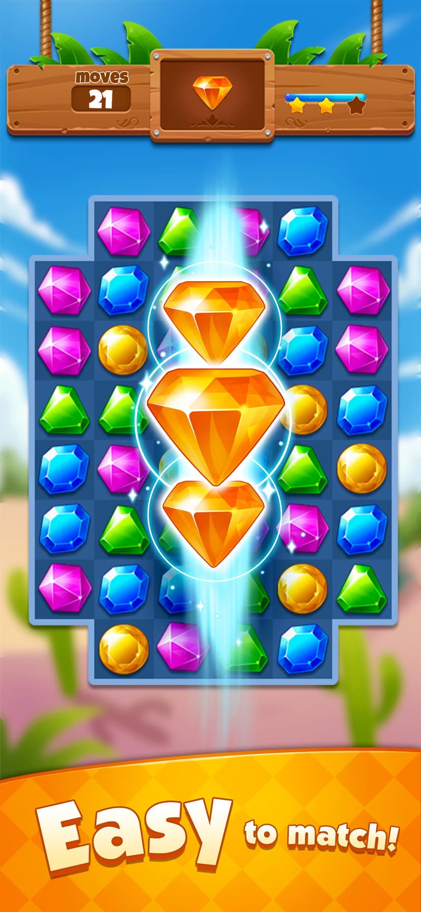 Jewel Adventure - Match 3 Game screenshot 1 - screenshot